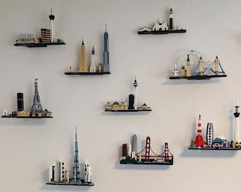 Soportes de pared para Lego Architecture Skylines / Fácil montaje / Duraderos