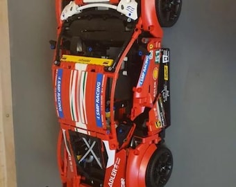 Support mural pour Lego Technic Ferrari 488 GTE 42125 | Montage facile | Résistante
