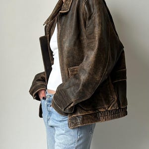 1950s Leather Jacket - Etsy Hong Kong