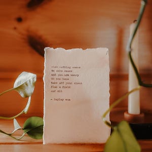 Find A Field | Typewritten Poetry Print