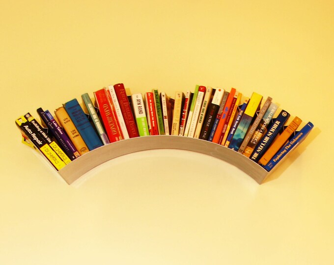 Arc Metal Bookshelf Grinded Etsy