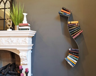 Vertical Curvy Bookshelf - Small