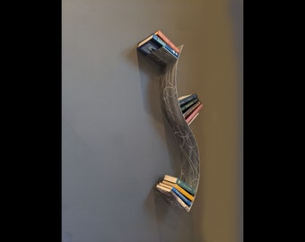 Vertical Curvy Bookshelf - Small