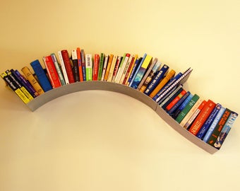 Decorative Hanging Bookshelf- Grinded Texture