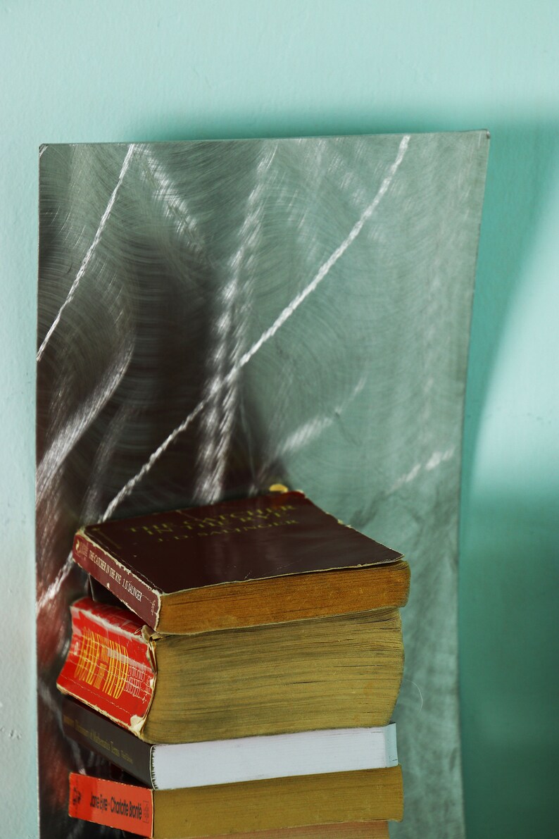 Leaning Metal Bookshelf Wall Mounted Etsy