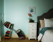 Leaning Metal Bookshelf Wall Mounted
