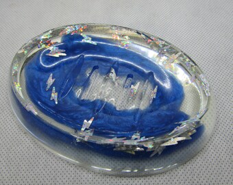 Summer Storm Resin Soap Dish