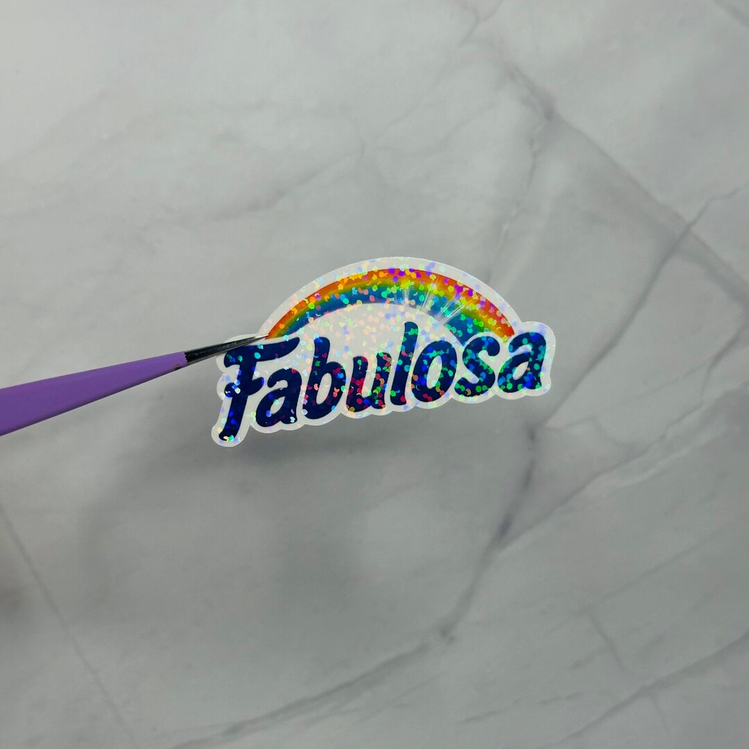 Fabulosa Holographic Vinyl Sticker, Latina Empowerment Decal - Etsy
