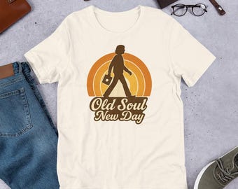 Camiseta gráfica Retro Sunrise: Camiseta vintage para amantes del vinilo, algodón suave