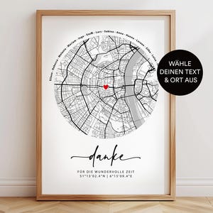Abschied Kollegin Kollegen – Team, Lieblingskollegin, Abschiedsgeschenk, Rente, Jobwechsel Danke Poster, Erinnerungsbild Koordinaten