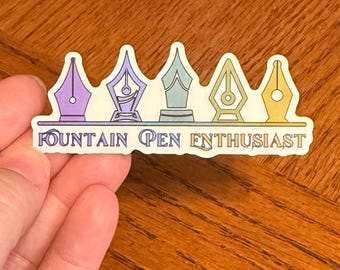 Fountain Pen Enthusiast Sticker