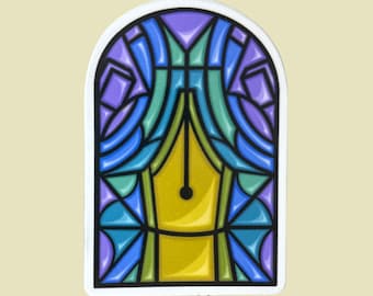 Stained Glass Nib Sticker
