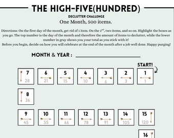 Minimalist Month Challenge - High500