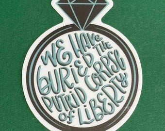 Wedding Ring Invitation Quote Sticker - Gilmore Girls