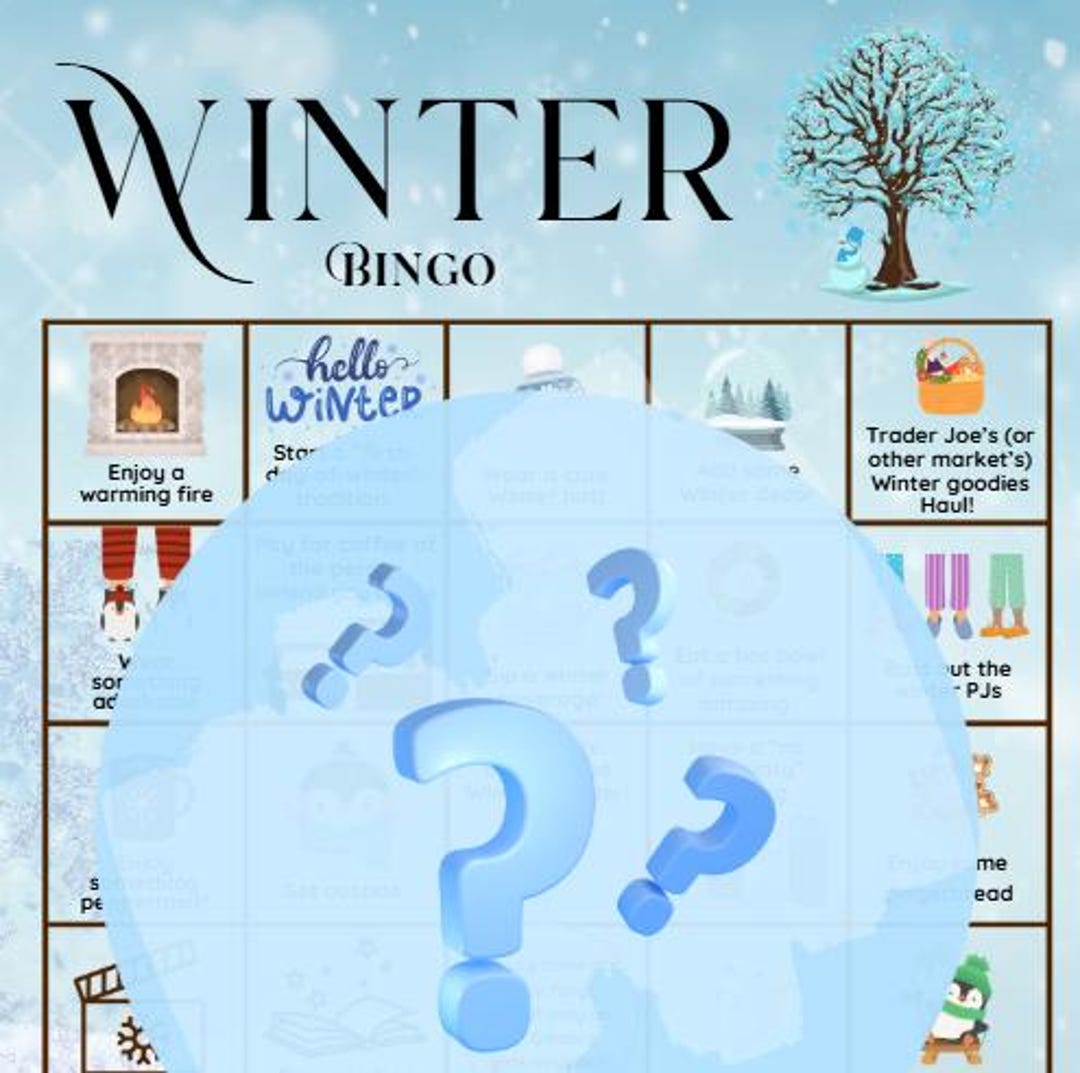 Winter Bingo Printable - Etsy