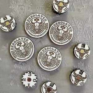 Żetony Desolation i żetony mocy demonów dla Helsmiths of Hashut | Magnetyczne trackery AoS