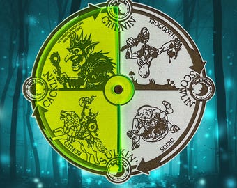 Gloomspite Gitz Bad Moon Tracker – Houten Age of Sigmar-tool