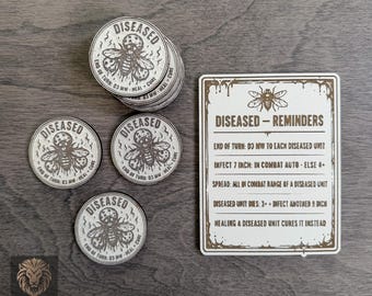 Nurgle-ziektetokens + herinneringskaart
