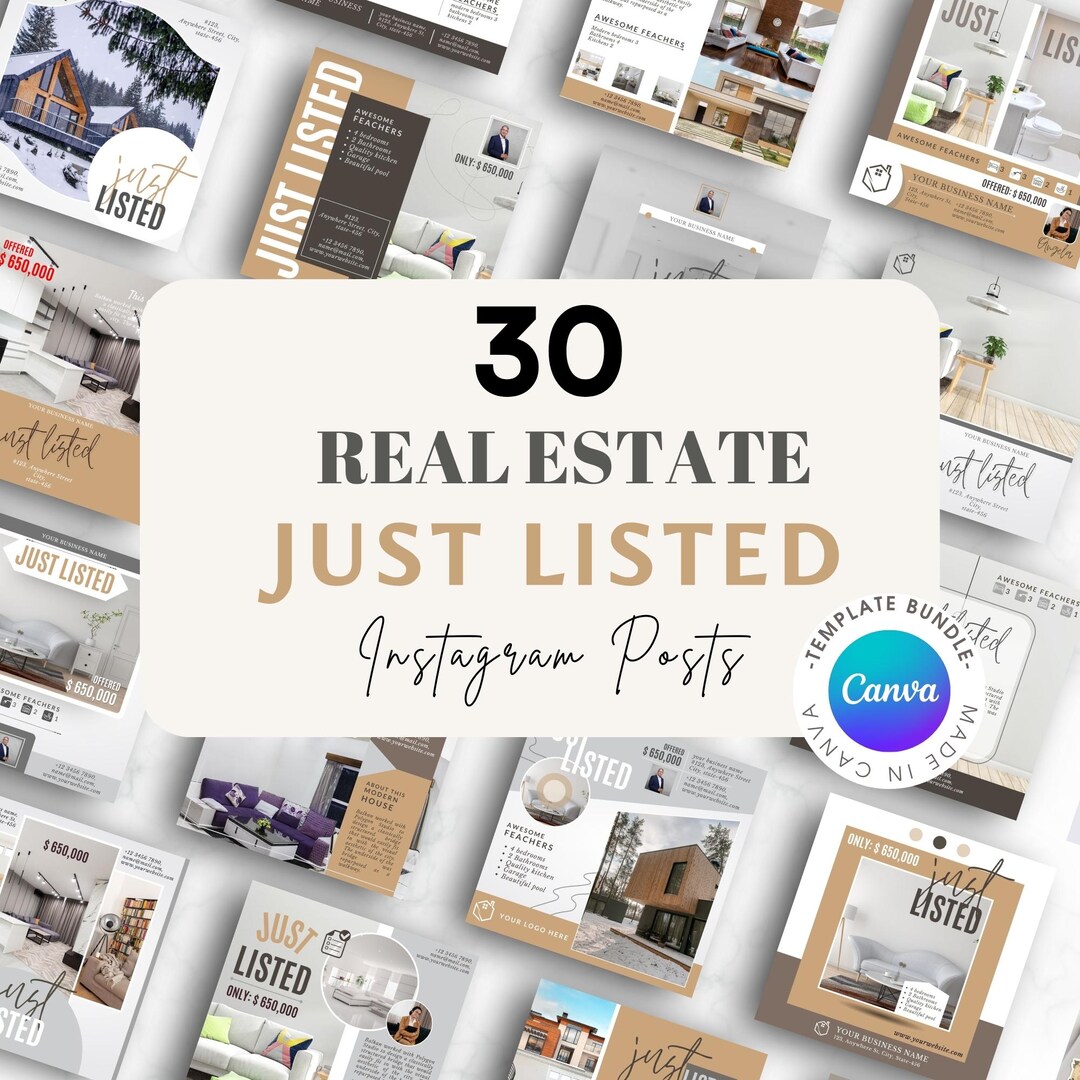 30 Real Estate Just Listed Social Media Posts, Realtor Instagram ...