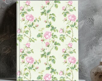 Floral Hardcover Journal: Elegant Lined Notebook for Writing