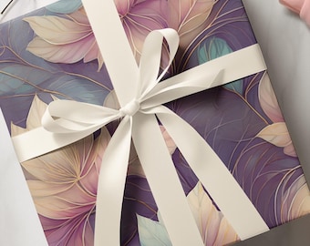 Elegant Floral Wrapping Paper: Luxe Botanical Gift Wrap