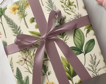 Florales Geschenkpapier: umweltfreundliche Geschenkverpackung - Geburtstage, Hochzeiten