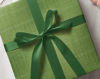 Elegant Green Wrapping Paper Roll: Eco-Friendly Gift Wrap