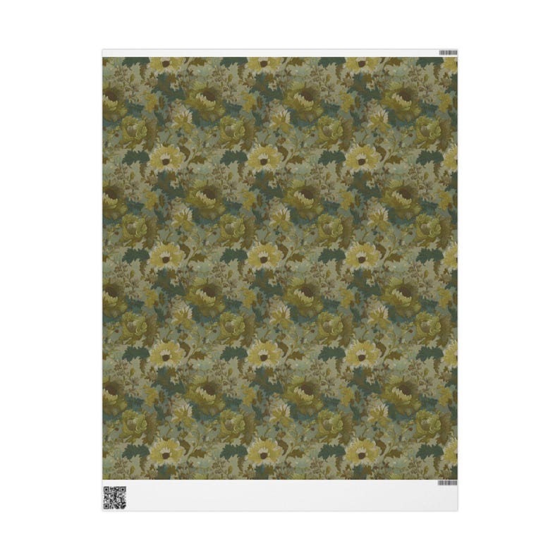 Papel de regalo floral: Papel de regalo de estilo vintage, papel artístico ecológico de 90 g/m². imagen 10