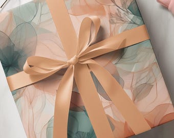 Elegant Floral Gift Wrapping Paper: Eco-Friendly Fine Art Paper