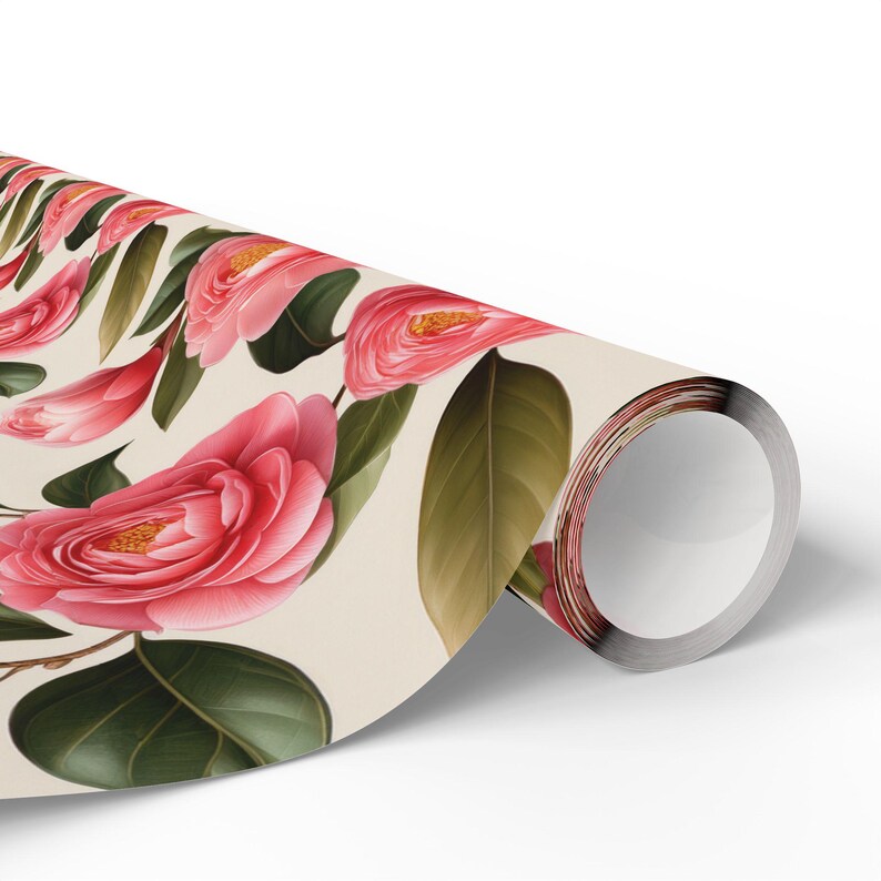 Floral Gift Wrap, Elegant Rose Wrapping Paper, 90gsm Art Paper image 9