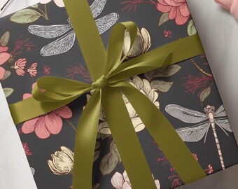 Floral Wrapping Paper, Elegant Gift Wrapping for All Occasions, Birthday, Wedding, Holiday, Eco-Friendly Packaging