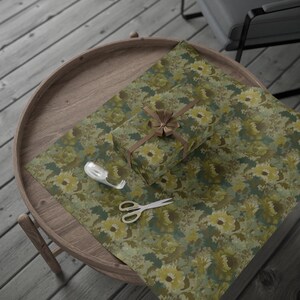 Papel de regalo floral: Papel de regalo de estilo vintage, papel artístico ecológico de 90 g/m². imagen 7