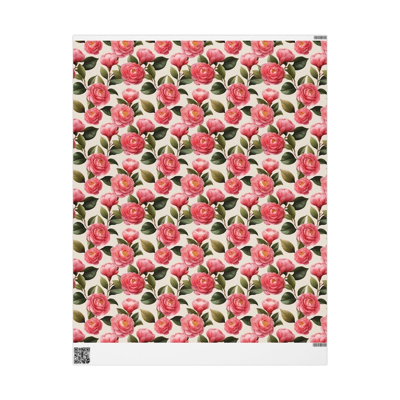 Floral Gift Wrap, Elegant Rose Wrapping Paper, 90gsm Art Paper image 10
