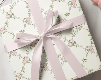 Floral Print Wrapping Paper: Elegant Gift Wrap, 90 GSM