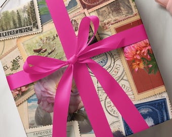 Retro Floral Wrapping Paper: Vintage-Inspired Eco-Friendly Gift Wrap