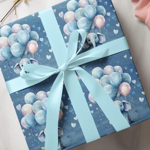 Whimsical Balloon Wrapping Paper, Perfect for Birthdays, Celebrations, Gift Wrap, Baby Showers, and Holidays