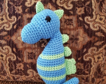 Seahorse Stuffed Animal Crochet Toy/ Amigurumi Plush Doll/ Sea Horses/ Handmade Toys/Seahorses/ Baby Shower/Birthdays