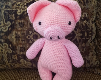 Pig Stuffed Animal Crochet Toy/ Pigs/ Piggies/ Amigurumi Plush Doll/ Handmade Toys/Farm Animals/Gift For Kids/Birthday/Baby Shower/Pig Lover