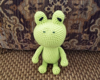 Frog Stuffed Animal Crochet Toy/ Amigurumi Plush Doll/ Handmade Toys/ Frogs/ Gift For Kids/Birthday/Baby Shower/ Frog Lover