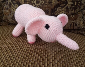 Elephant Stuffed Animal / Crochet Doll / Amigurumi Toy/ Handmade Toys/ Gift For Kids/ Baby Shower/Birthday/Elephants