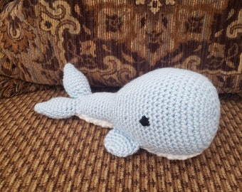 Whale Crochet Stuffed Animal /Toy/ Whales/ Blue And White/ Amigurumi Doll/ Handmade Toys/ Gift For Kids