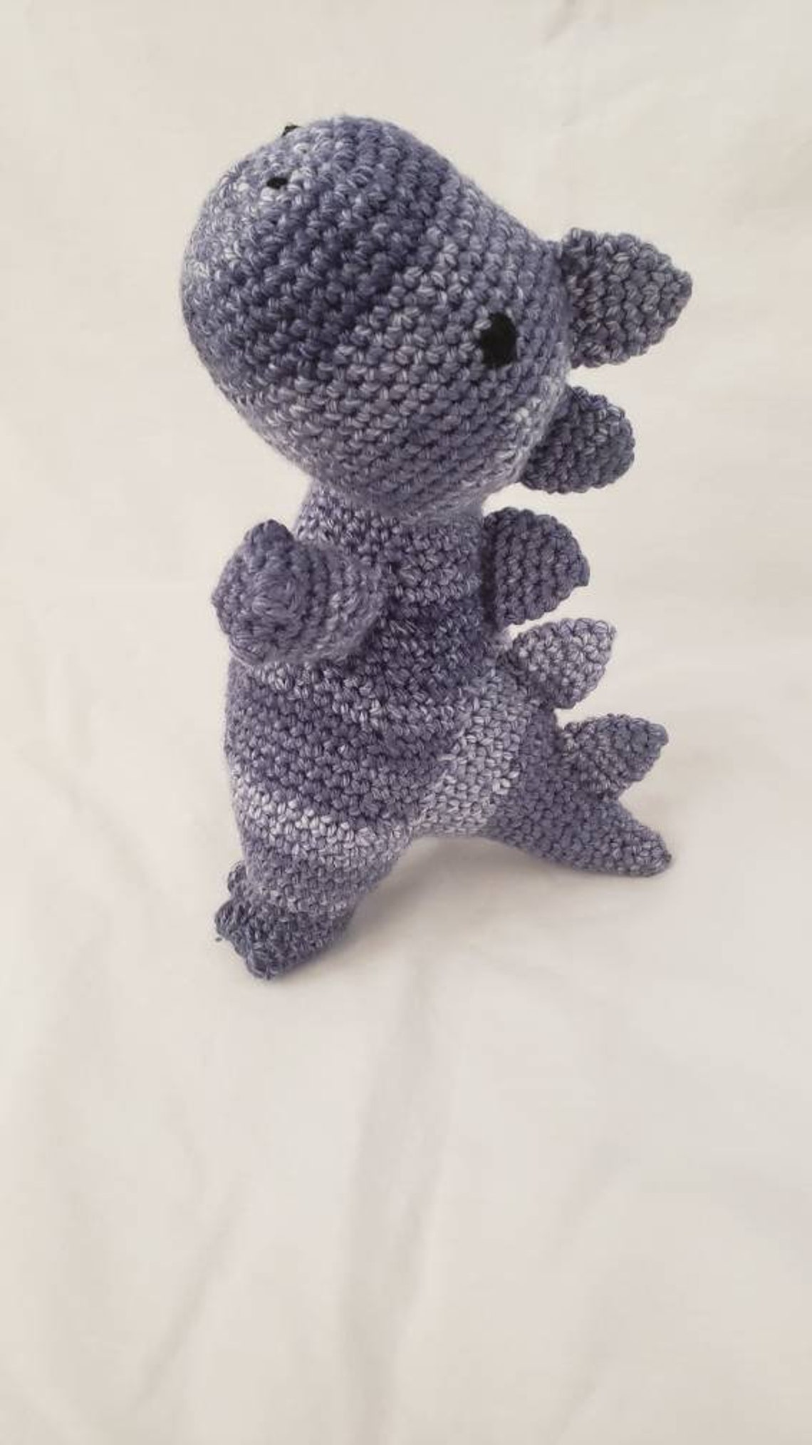 Crochet Blue Dinosaur Stuffed Animal / Crochet Doll / Etsy UK