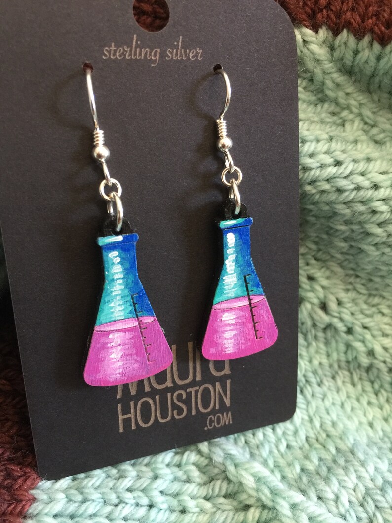 Erlenmeyer Flask Earrings Etsy