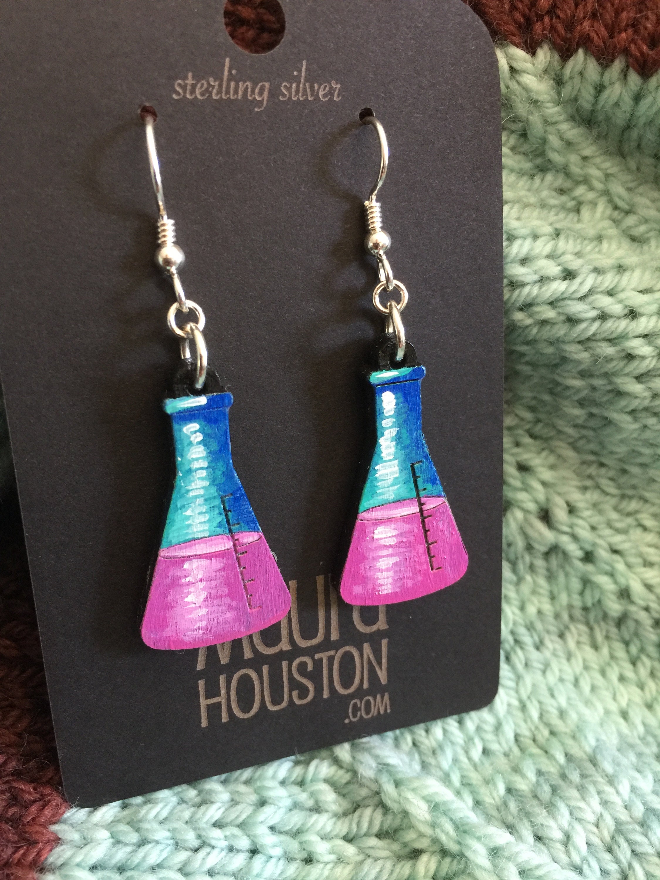 Erlenmeyer Flask Earrings Etsy