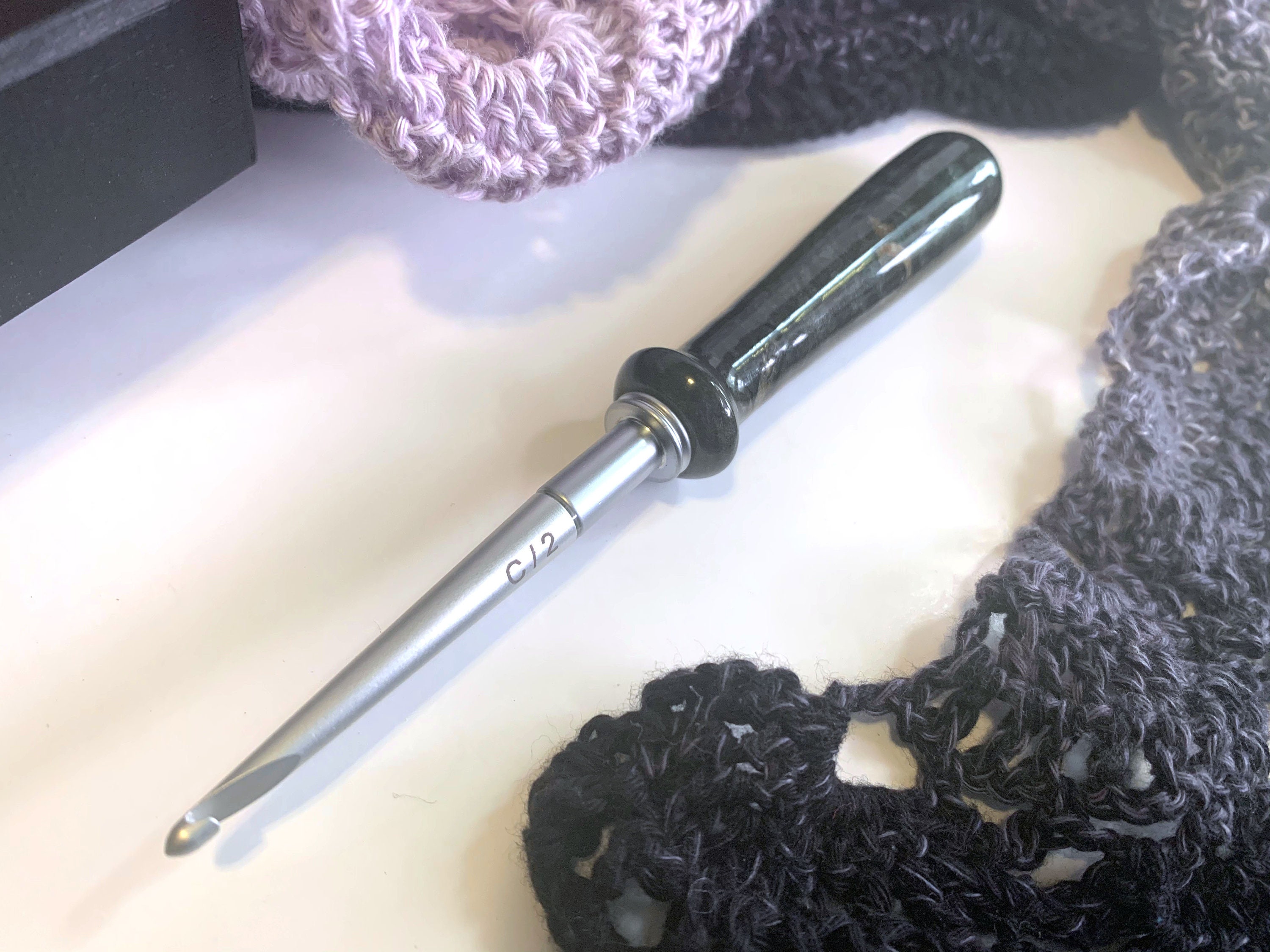 Conjunto de gancho de ganchillo intercambiable con mango de | Etsy