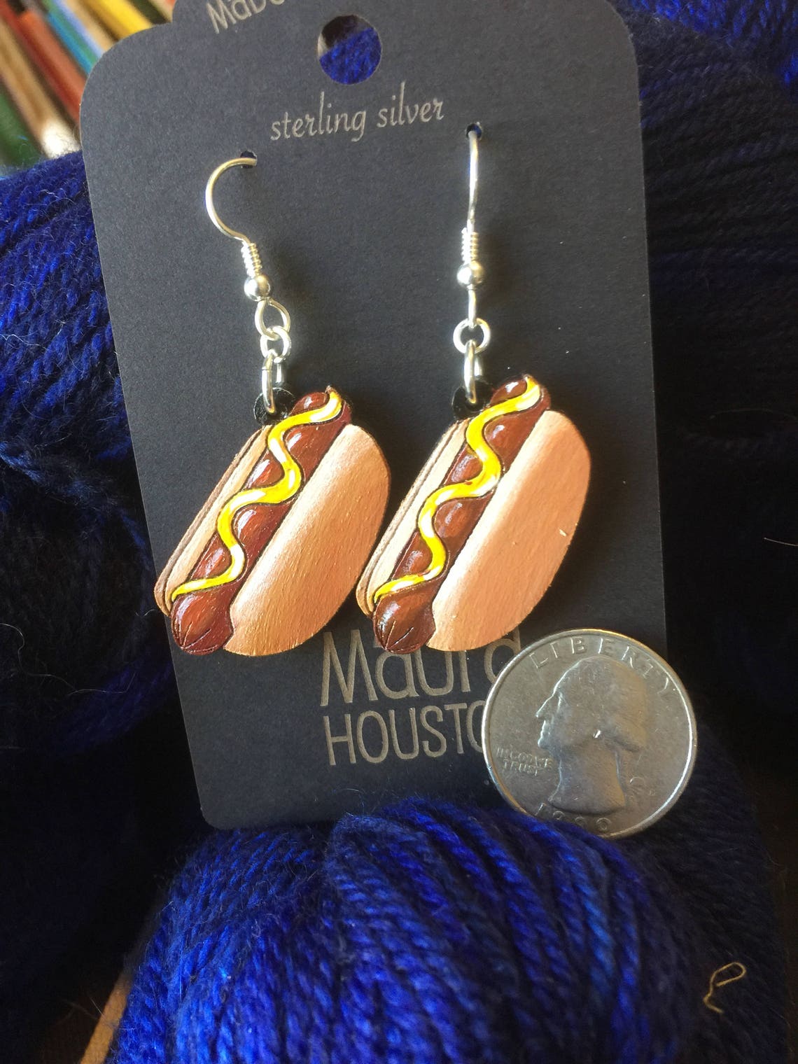 Hot Dog Earrings Etsy