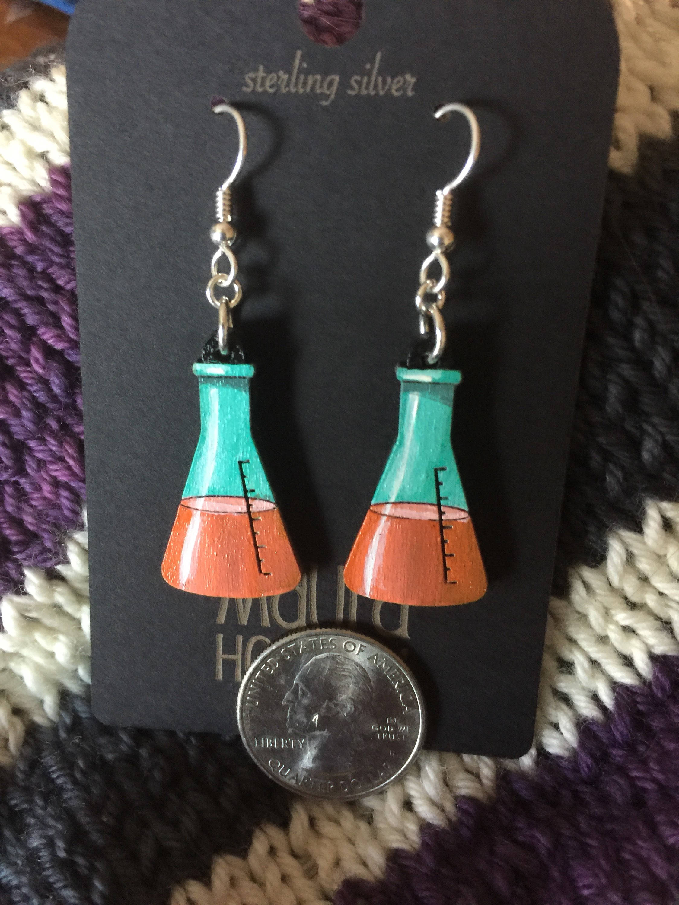 Erlenmeyer Flask Earrings Etsy