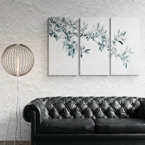 Botanical wall art - botanical prints set of 3 - botanical artwork prints - botanical printable wall art - botanical wall art set - wall art