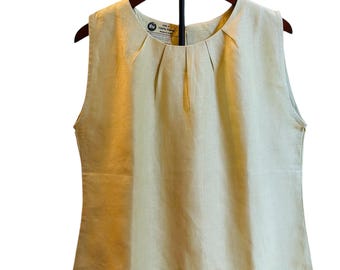 Aurora in Green - 100% HEMP Women Top | Eco Friendly | Sustainable | Breathable | Non-toxic Natural Fiber | Green Fashion | Timeless Look