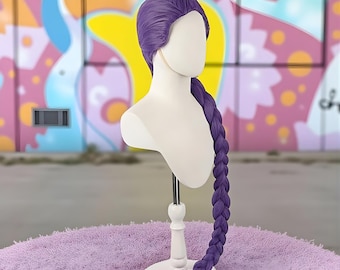 Peluca de cosplay de Rumi Demon Hunters, pelo sintético largo y liso resistente al calor de HAIRJOY, peluca de disfraz de anime para mujer.